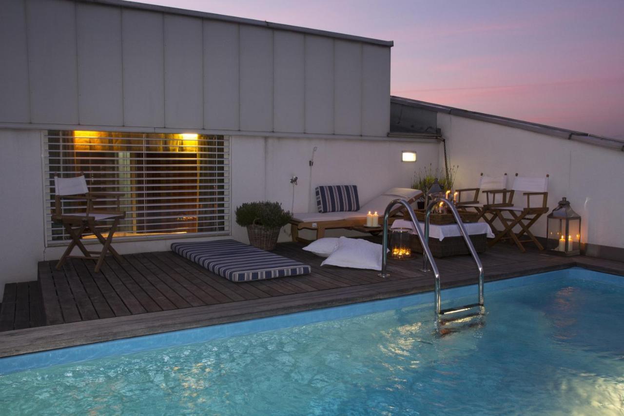 Pavi Apts Ljubljana - Private Rooftop Swimming Pool Luaran gambar